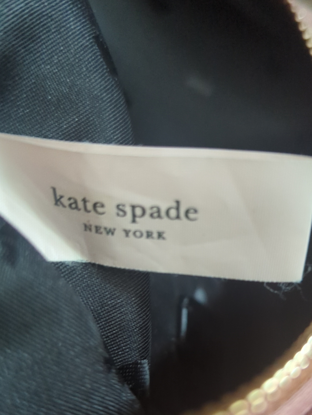 kate spade Dusty Mauve Mini Belt Bag with Black Strap - Picture 11 of 12